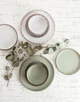 Set of 6 Dinner Plates - Ø26.5 cm - Green - Duna - Quid
