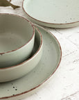 Set of 6 Dinner Plates - Ø26.5 cm - Green - Duna - Quid