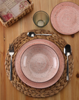 18-Piece Dinnerware Set - Pink - Lua - Versa