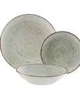18-Piece Dinnerware Set - Gray - Lua - Versa
