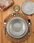 18-Piece Dinnerware Set - Gray - Lua - Versa