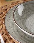 18-Piece Dinnerware Set - Gray - Lua - Versa