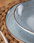 18-Piece Dinnerware Set - Blue - Lua - Versa