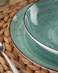 18-Piece Dinnerware Set - Aqua Blue - Lua - Versa