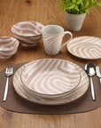 18‑Piece Dinnerware Set - Beige - Denali - Versa