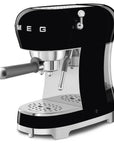 "50's Style" Manual Espresso Machine - 1 L - Black - ECF02BLEU - Smeg