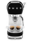 "50's Style" Manual Espresso Machine - 1 L - Black - ECF02BLEU - Smeg
