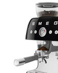 "50's Style" Manual Espresso Machine with Integrated Grinder - 2.4 L - Black - EGF03BLEU - Smeg