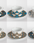 Le Volte Celesti – Set of 6 Tea Cups with Saucers