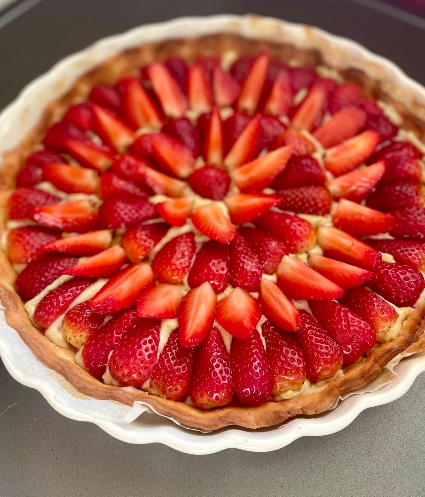 🍓Tarte fine aux fraises et pistache : une élégance à savourer ✨