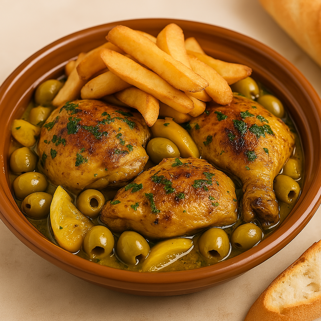 Poulet aux Olives et Citrons Confits 🍗🍋🫒