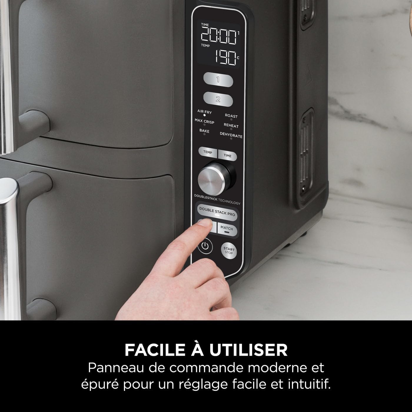 Double Stack XL Air Fryer - 9.5 L - Gray - SL400EU - Ninja