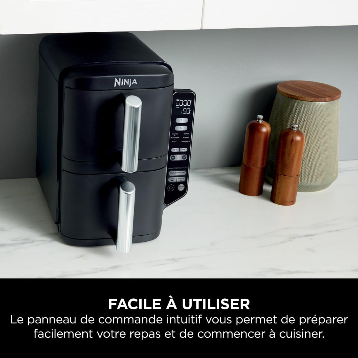 Double Stack Air Fryer - 7.6 L - Black - SL300EU - Ninja