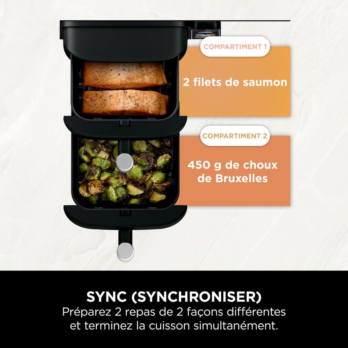 Double Stack Air Fryer - 7.6 L - Black - SL300EU - Ninja