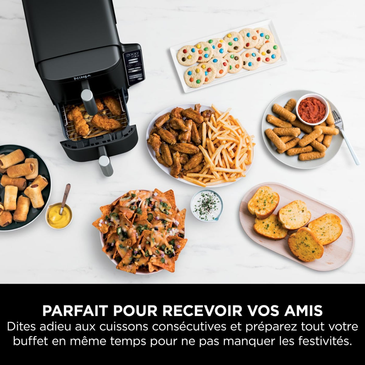 Double Stack Air Fryer - 7.6 L - Black - SL300EU - Ninja