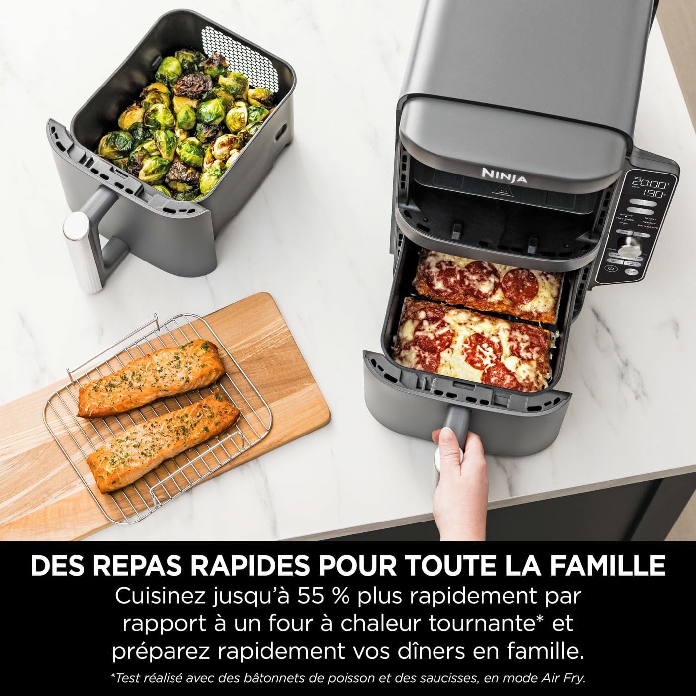 Double Stack XL Air Fryer - 9.5 L - Gray - SL400EU - Ninja