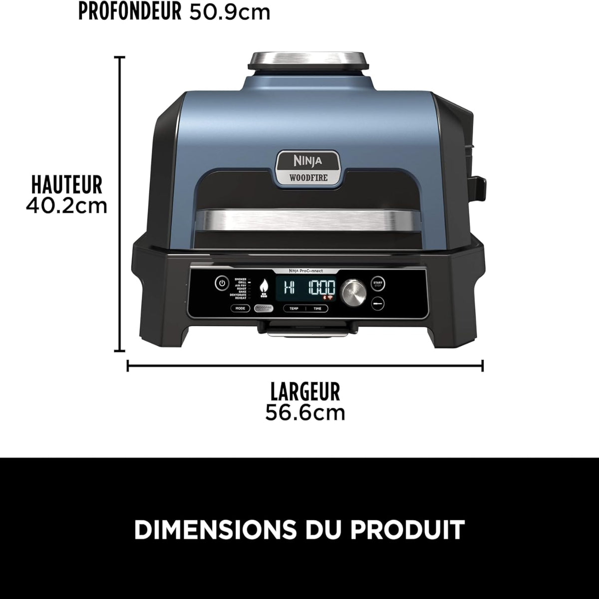 Woodfire Pro Connect™ XL Outdoor Grill &amp; Smoker - OG901EU - Ninja