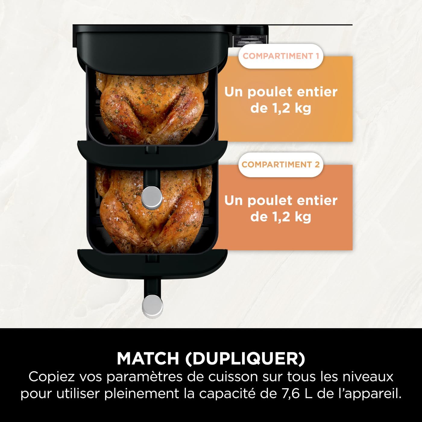 Double Stack Air Fryer - 7.6 L - Black - SL300EU - Ninja