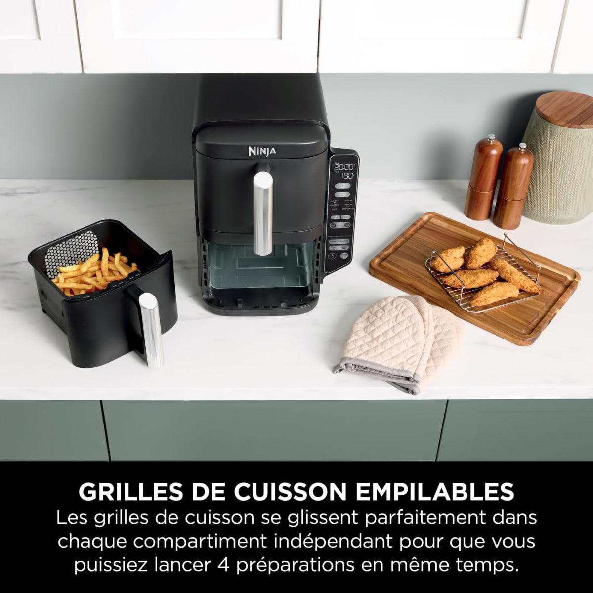 Double Stack Air Fryer - 7.6 L - Black - SL300EU - Ninja