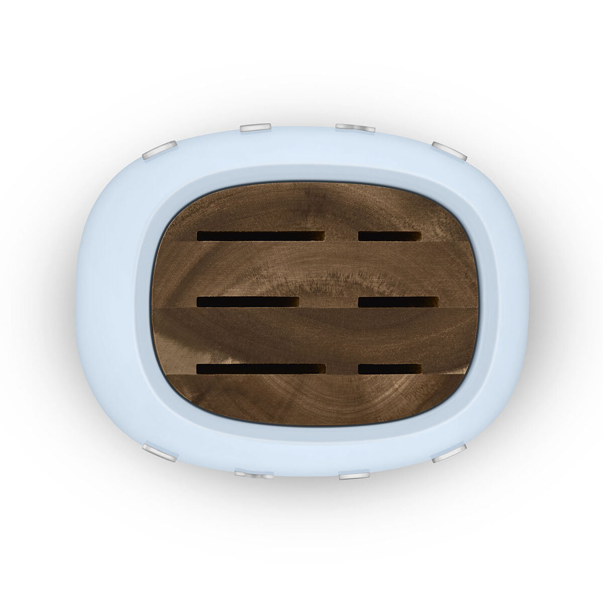 "50's Style" 6-Piece Knife Block Set - Pastel Blue - KBSF02PB - Smeg