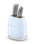 "50's Style" 6-Piece Knife Block Set - Pastel Blue - KBSF02PB - Smeg