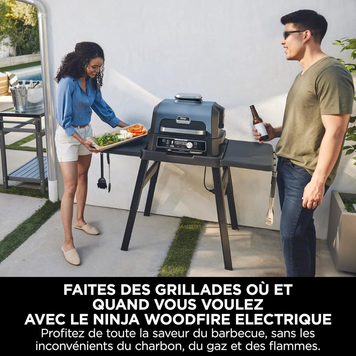 Woodfire Pro Connect™ XL Outdoor Grill &amp; Smoker - OG901EU - Ninja
