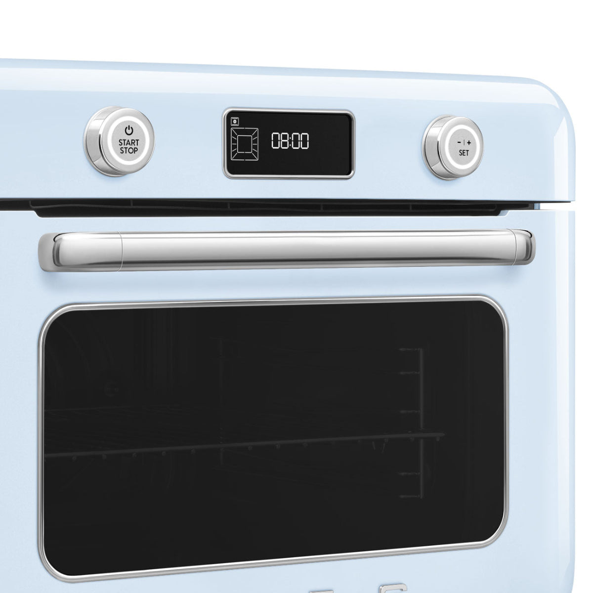 Mini Four Combiné Vapeur &quot;Années 50&quot; - Bleu Azur - COF01PBEU - Smeg
