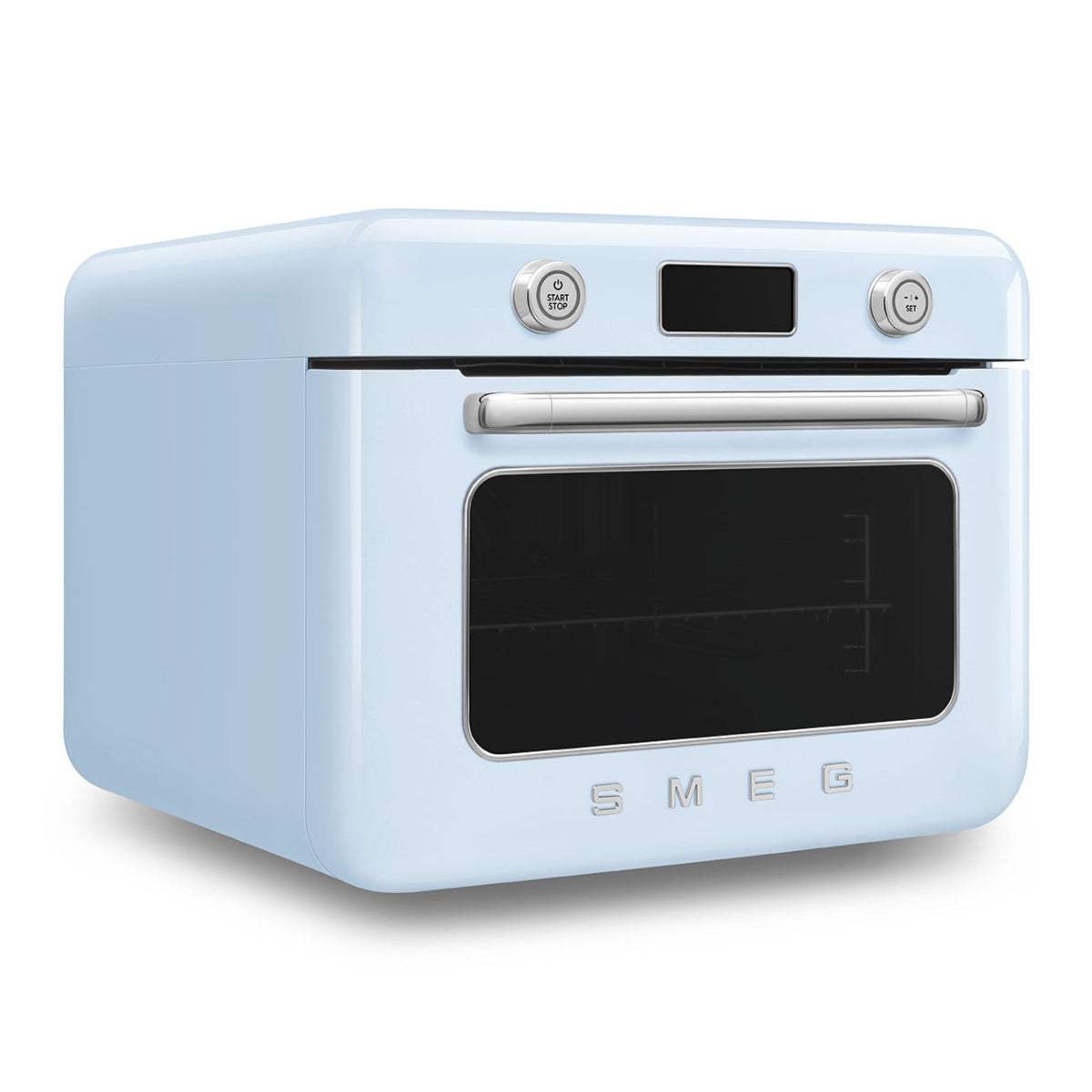 Mini Four Combiné Vapeur &quot;Années 50&quot; - Bleu Azur - COF01PBEU - Smeg