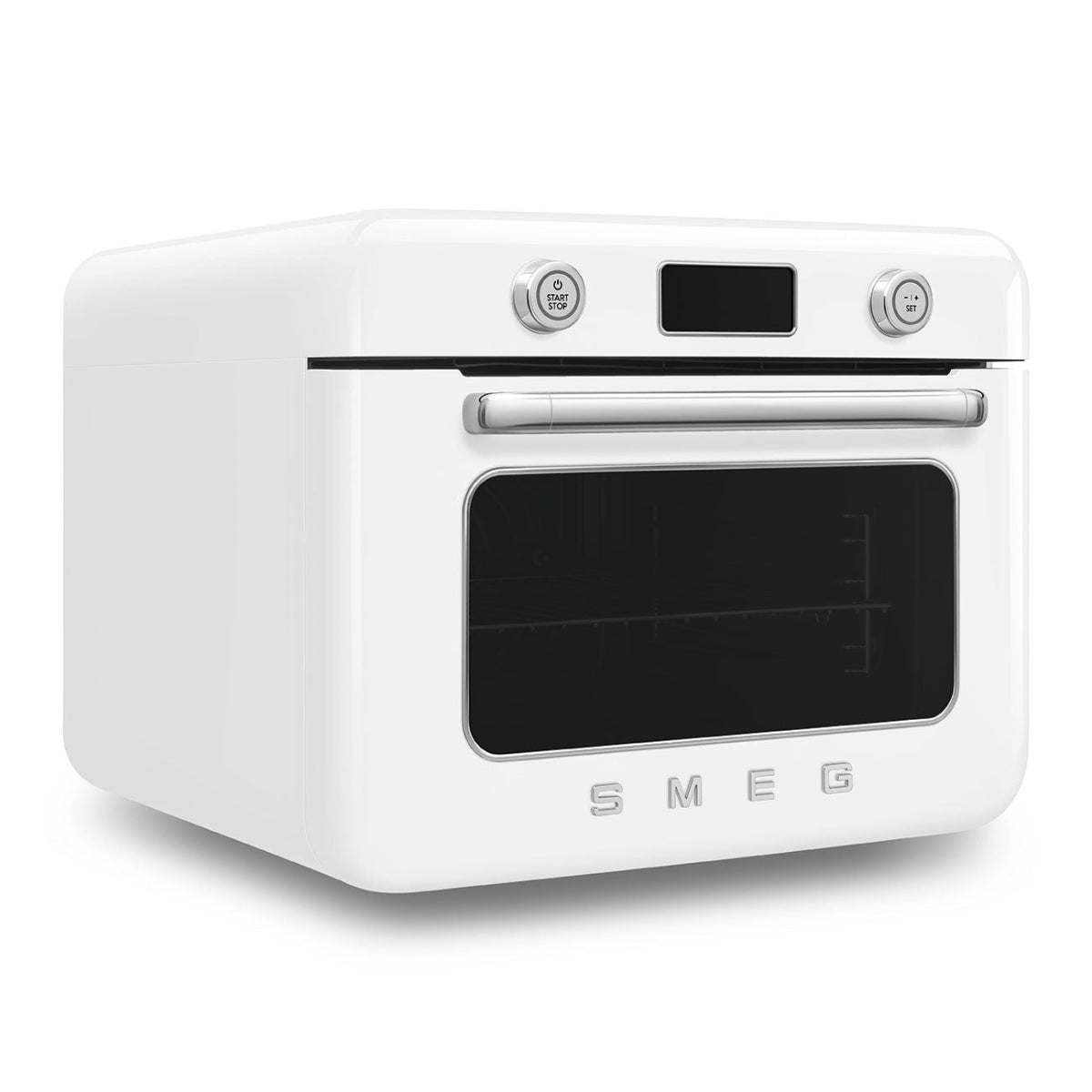 Mini Four Combiné Vapeur &quot;Années 50&quot; - Blanc - COF01WHEU - Smeg