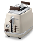 Icona Vintage 2-Slice Toaster - Beige - CTOV2103.BG - De'Longhi
