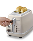 Icona Vintage 2-Slice Toaster - Beige - CTOV2103.BG - De'Longhi