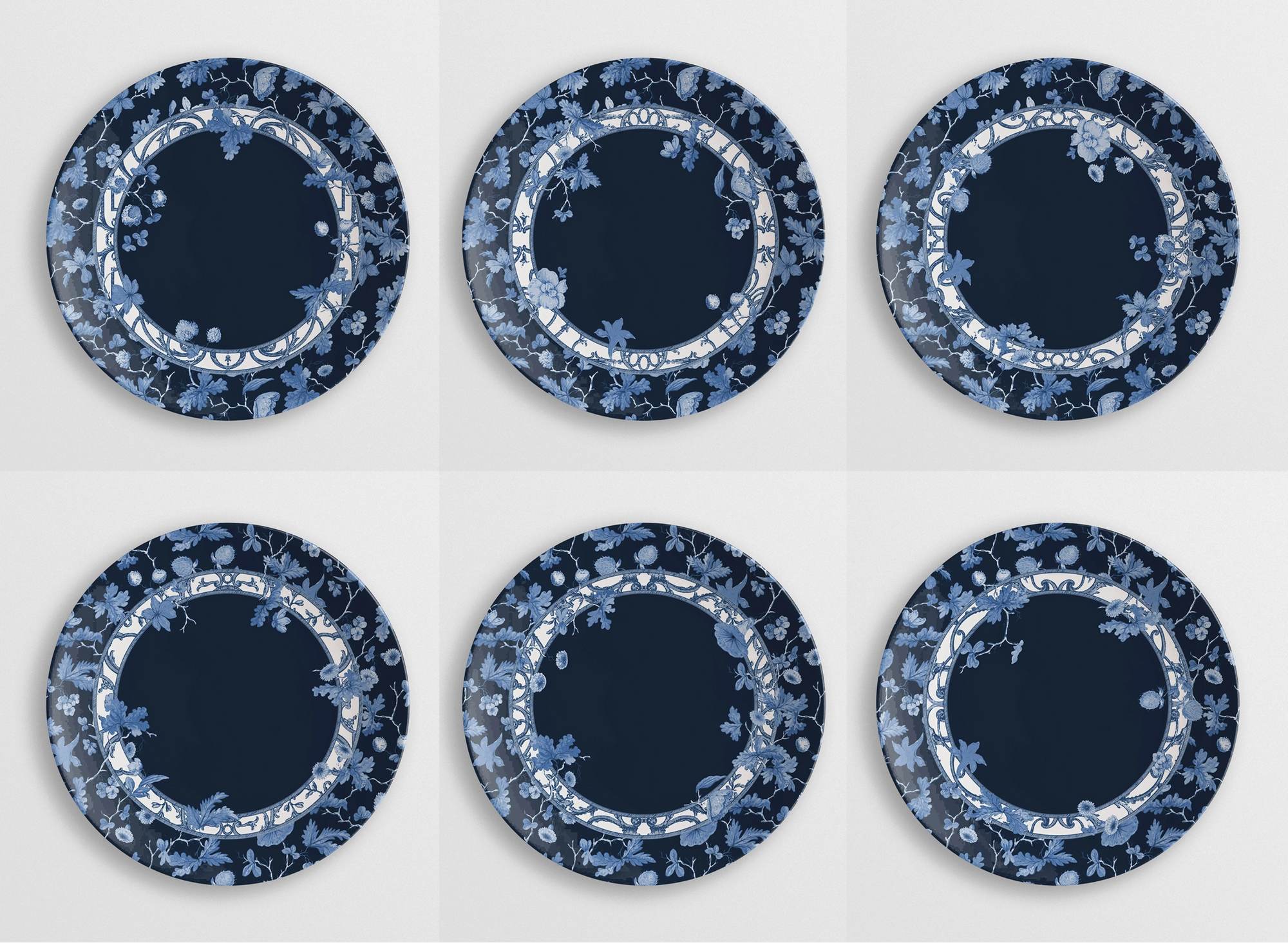 Garden of Eden – Set of 6 Dessert Plates