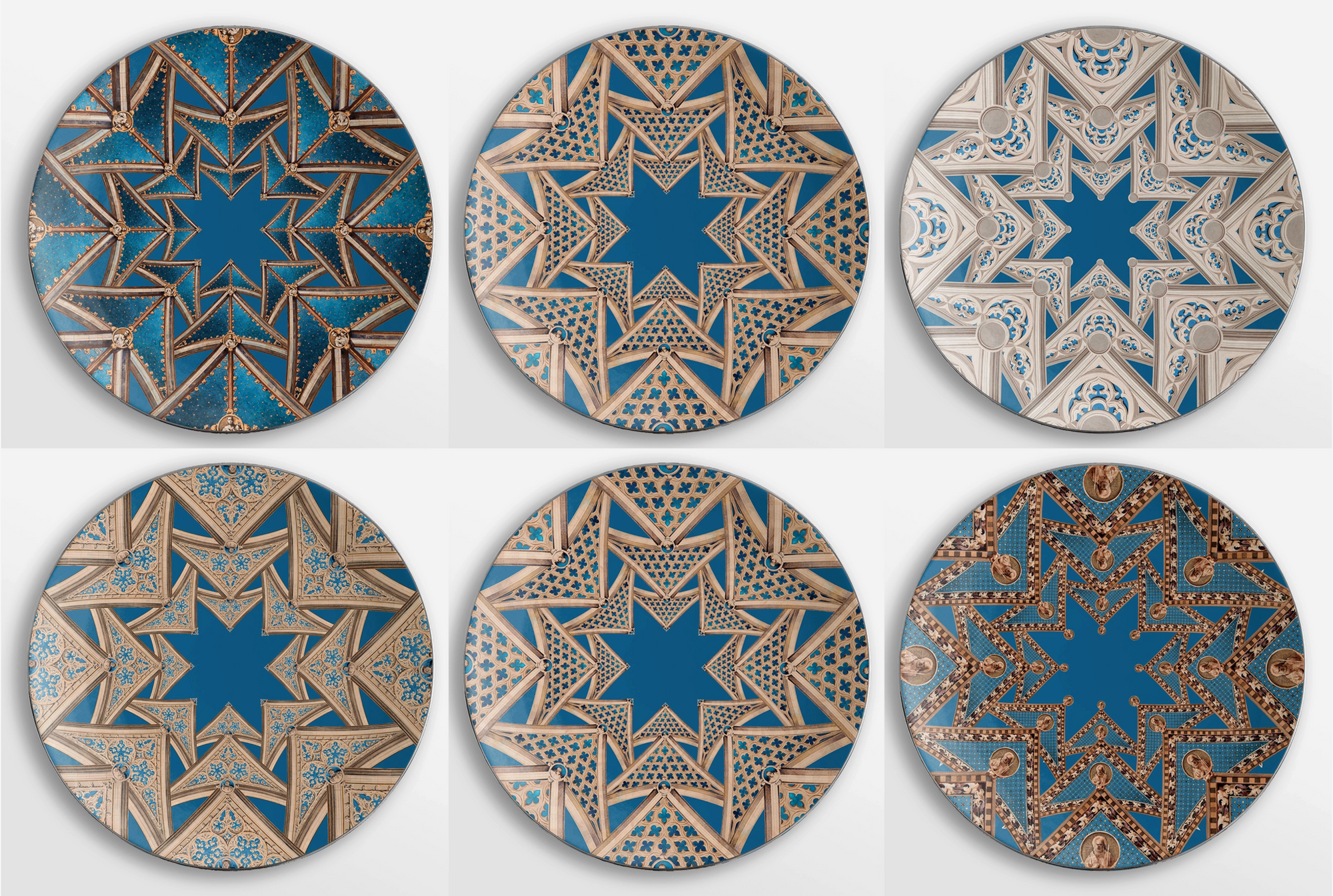 Le Volte Celesti - Set de 6 assiettes de présentation