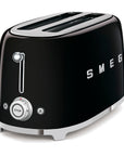 Grille-Pain "Années 50" - 4 Tranches - Noir - TSF02BLEU - Smeg